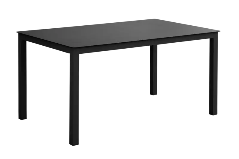 Matbord svart 150×90 cm