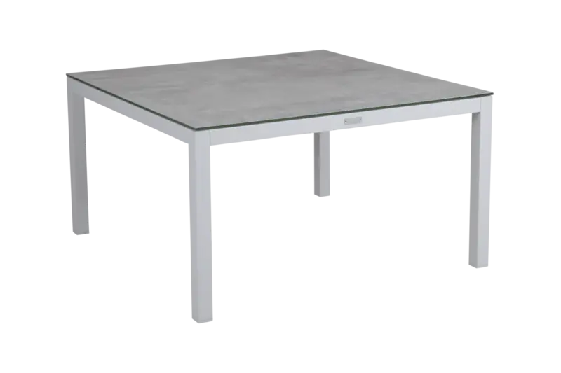 Loungebord vit 90×90 cm