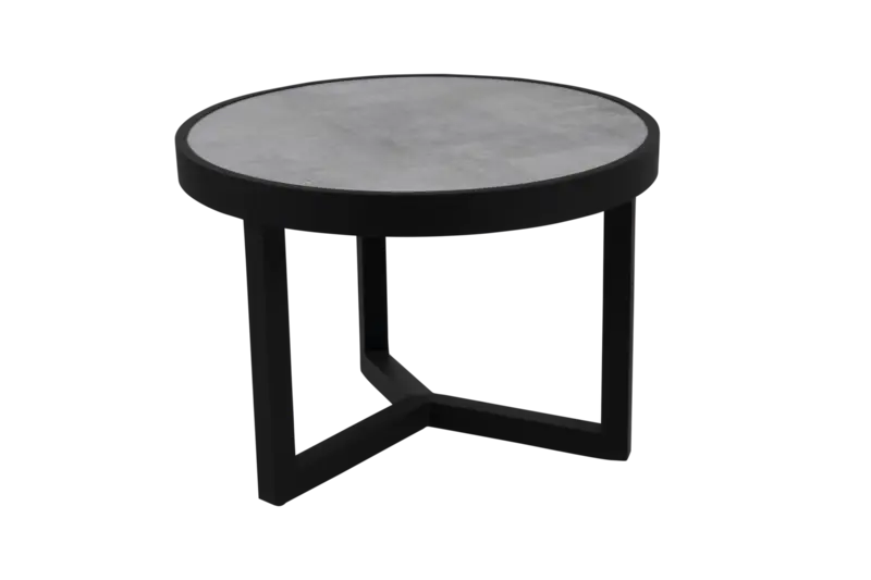 Soffbord svart / grå 60 cm