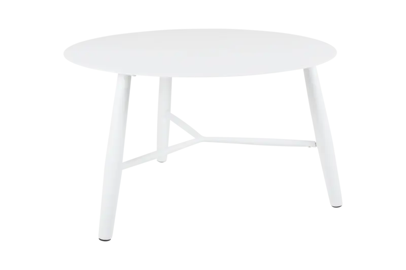 Soffbord Ø 75 H50 cm, vit