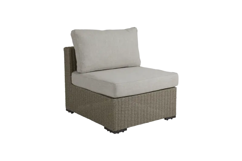 Funkia byggbar trädgårdssoffa mittdel beige