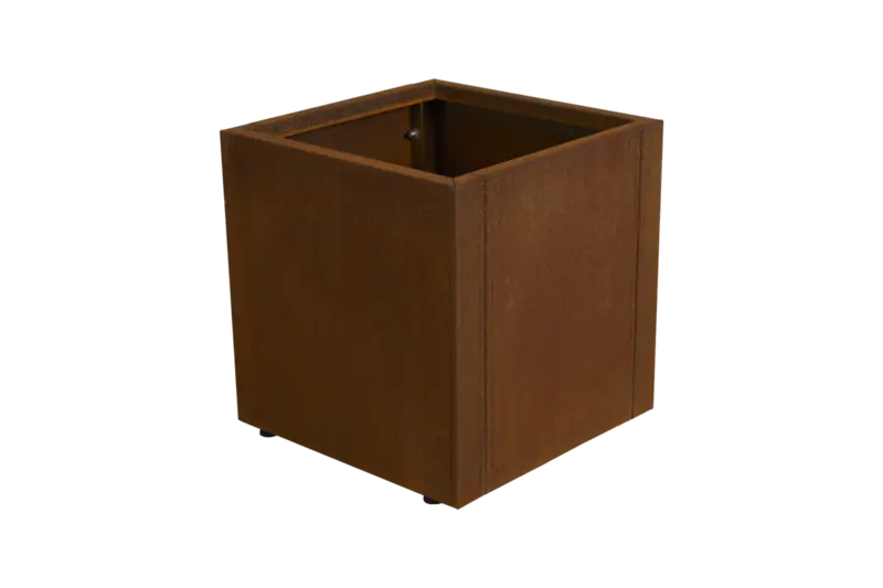 Kruka 40x40 cm cortenstål / rost
