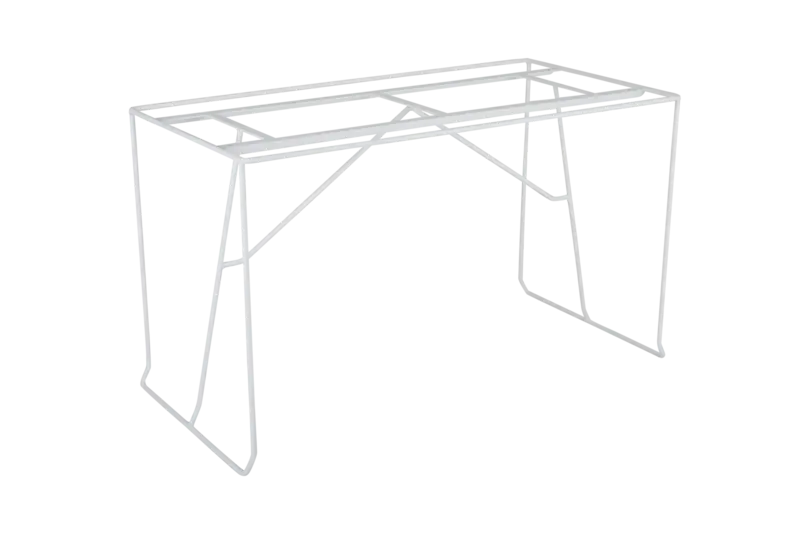 Bordsstativ 70x125 H72 cm, vit