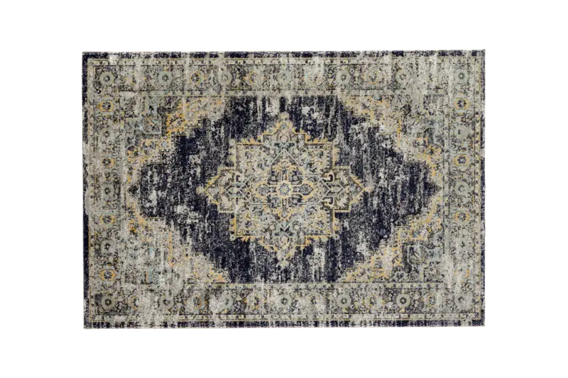 Utomhusmatta 160x230 blå mul