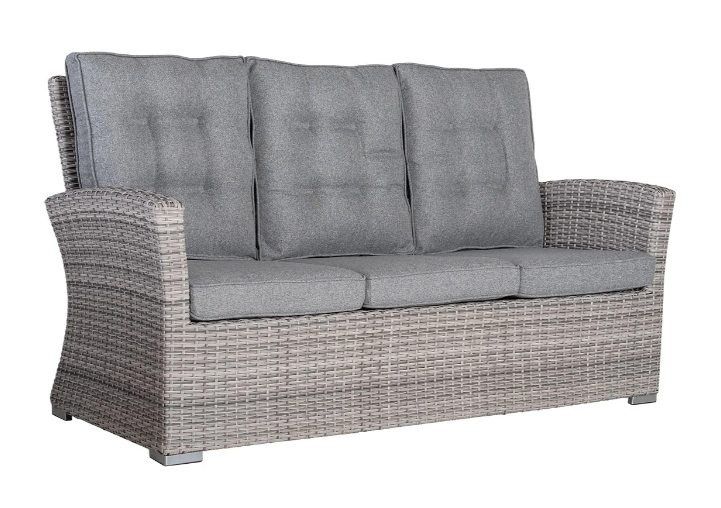 Monaco high back three seat pearlgrey