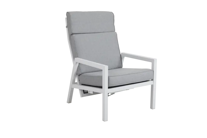 Belfort positionsfåtölj Vit/Pearl grey, en produkt av hög kvalitet till bra pris från Ulfåsa möbler