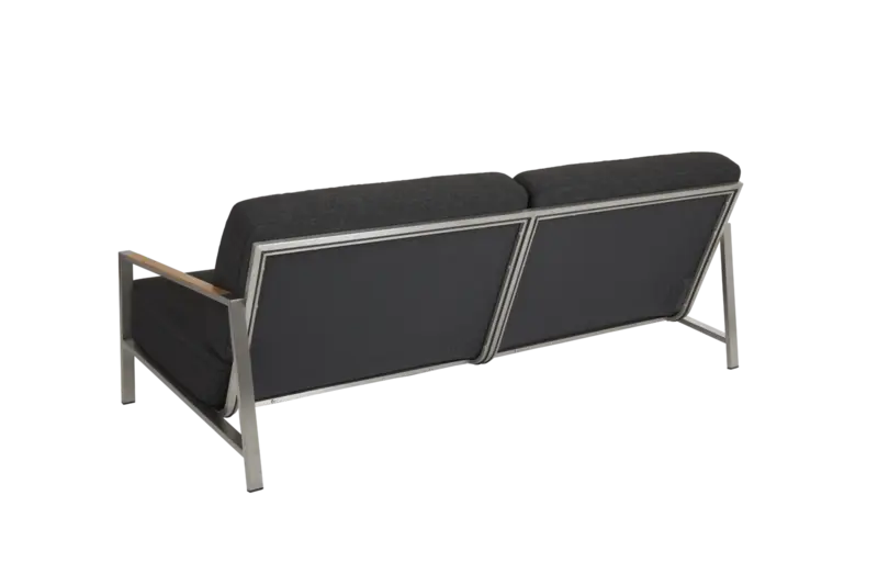 Naos 2,5-sits soffa Rostfritt stål/Nearly black, en produkt av hög kvalitet till bra pris från Ulfåsa möbler