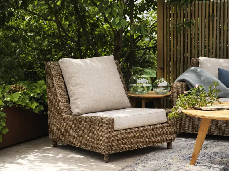 Sandkorn loungefåtölj Natur/beige, en produkt av hög kvalitet till bra pris från Ulfåsa möbler