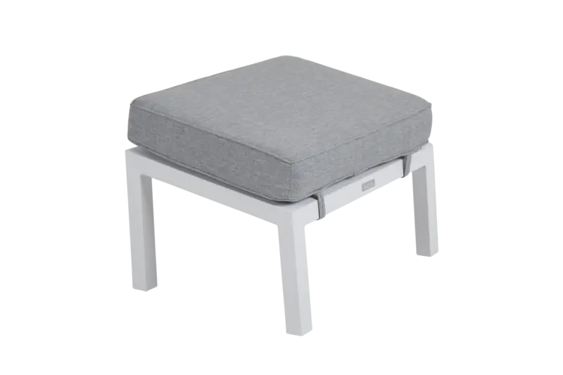 Belfort fotpall Vit/Pearl grey, en produkt av hög kvalitet till bra pris från Ulfåsa möbler