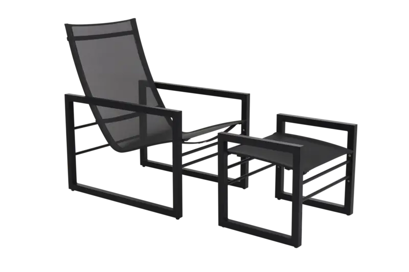 Vevi fotpall Svart/grå, en produkt av hög kvalitet till bra pris från Ulfåsa möbler