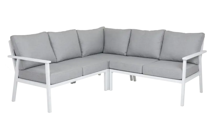 Samvaro High hörn Vit/Pearl grey, en produkt av hög kvalitet till bra pris från Ulfåsa möbler