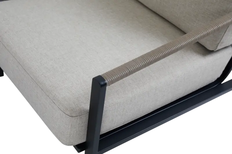 Lyra 2,5-sits soffa Svart/Sand, en produkt av hög kvalitet till bra pris från Ulfåsa möbler