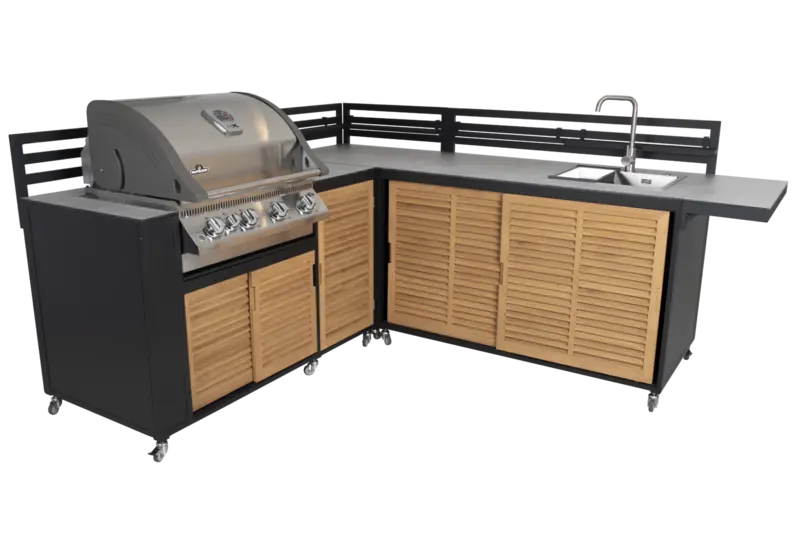 Fornax utekök Svart/teak, en produkt av hög kvalitet till bra pris från Ulfåsa möbler