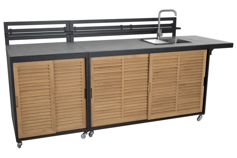 Fornax utekök Svart/teak, en produkt av hög kvalitet till bra pris från Ulfåsa möbler