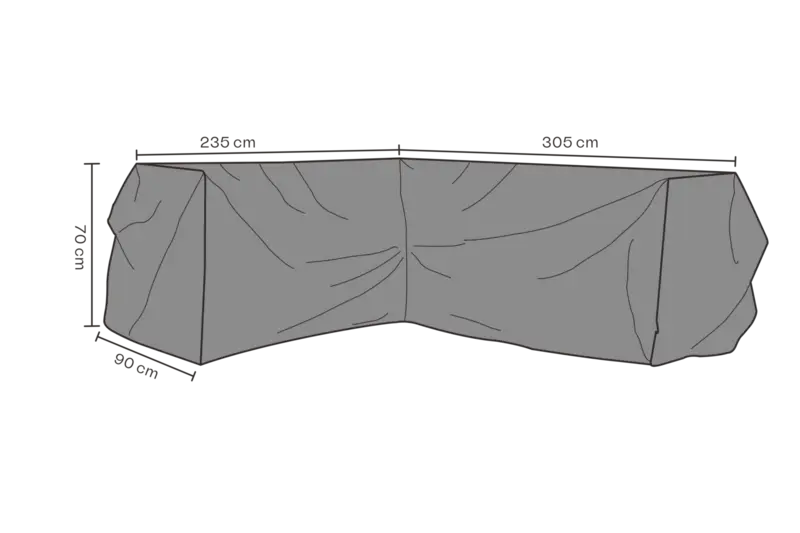 Möbelskydd hörnsoffa Svart - Andas, en produkt av hög kvalitet till bra pris från Ulfåsa möbler