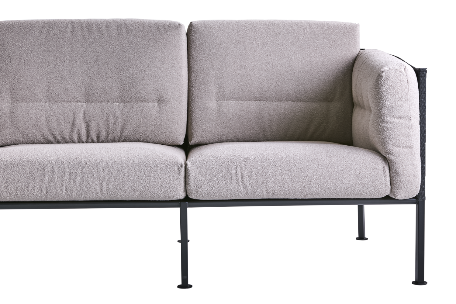 Delux 3-sitssoffa Black/Teddy Beige, en produkt av hög kvalitet till bra pris från Ulfåsa möbler