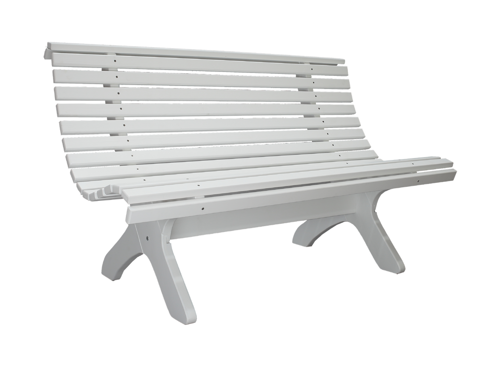 Trädgårdsbänk 140 cm, vit