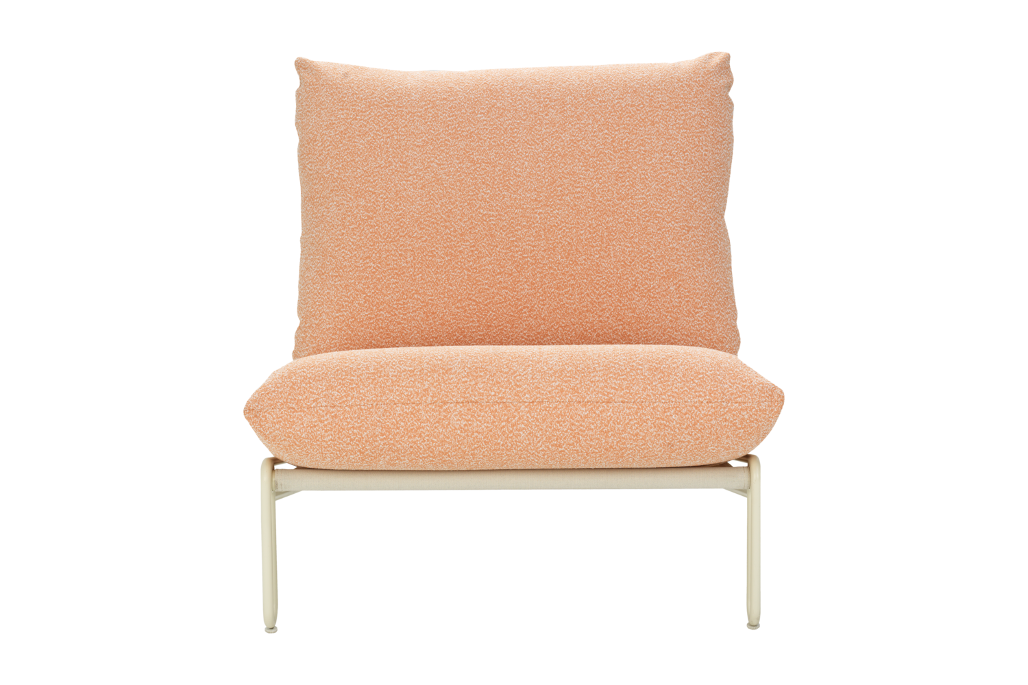 Blixt loungefåtölj Pearl White/Teddy Orange, en produkt av hög kvalitet till bra pris från Ulfåsa möbler