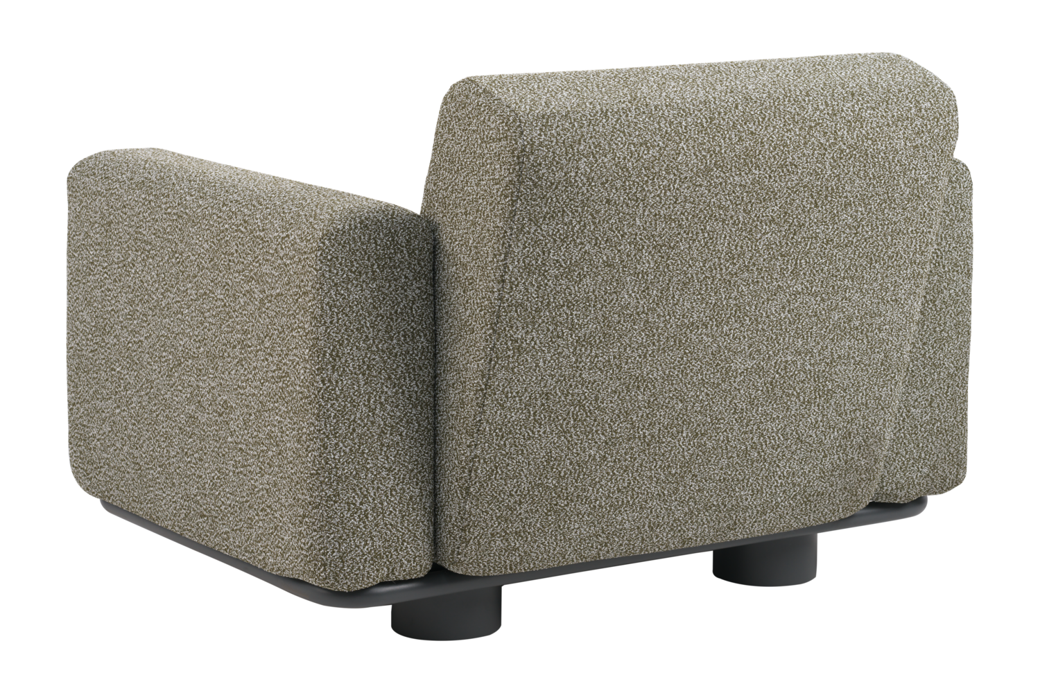 Bolster fåtölj Antracit/Teddy Verde, en produkt av hög kvalitet till bra pris från Ulfåsa möbler