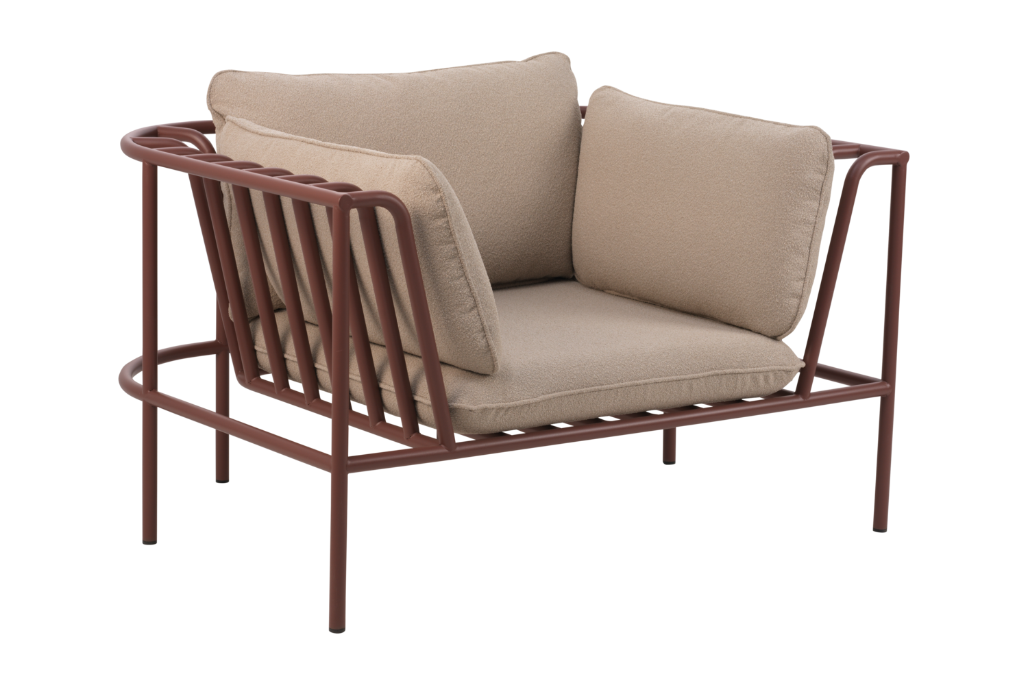 Collier fåtölj Zin Red/Teddy Beige, en produkt av hög kvalitet till bra pris från Ulfåsa möbler