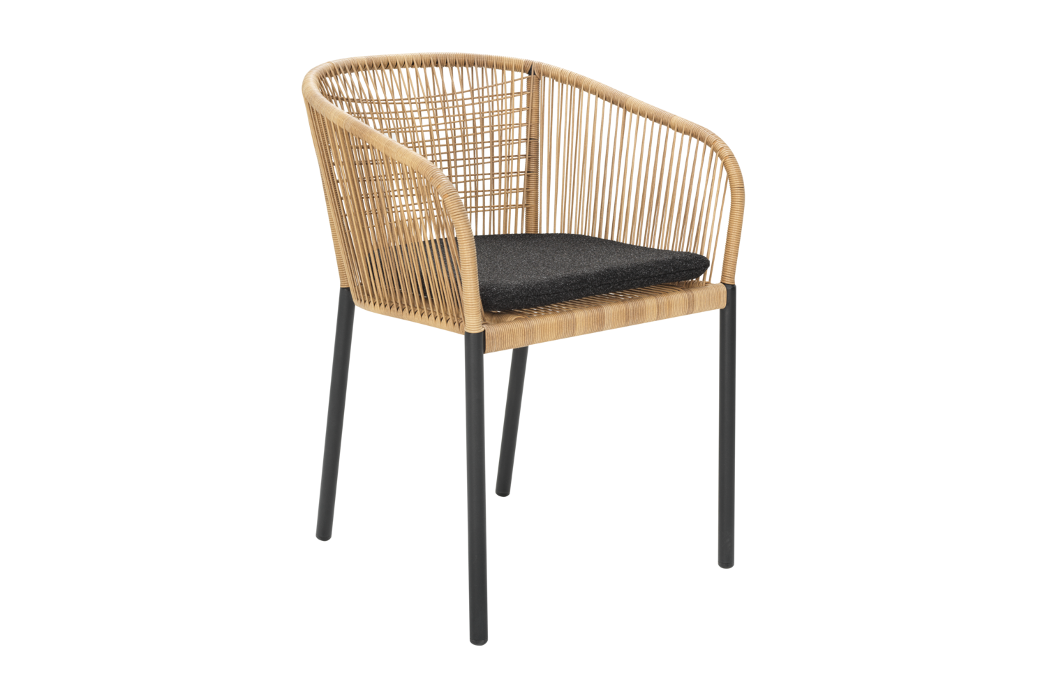 Delta karmstol Svart/Teddy Black, en produkt av hög kvalitet till bra pris från Ulfåsa möbler