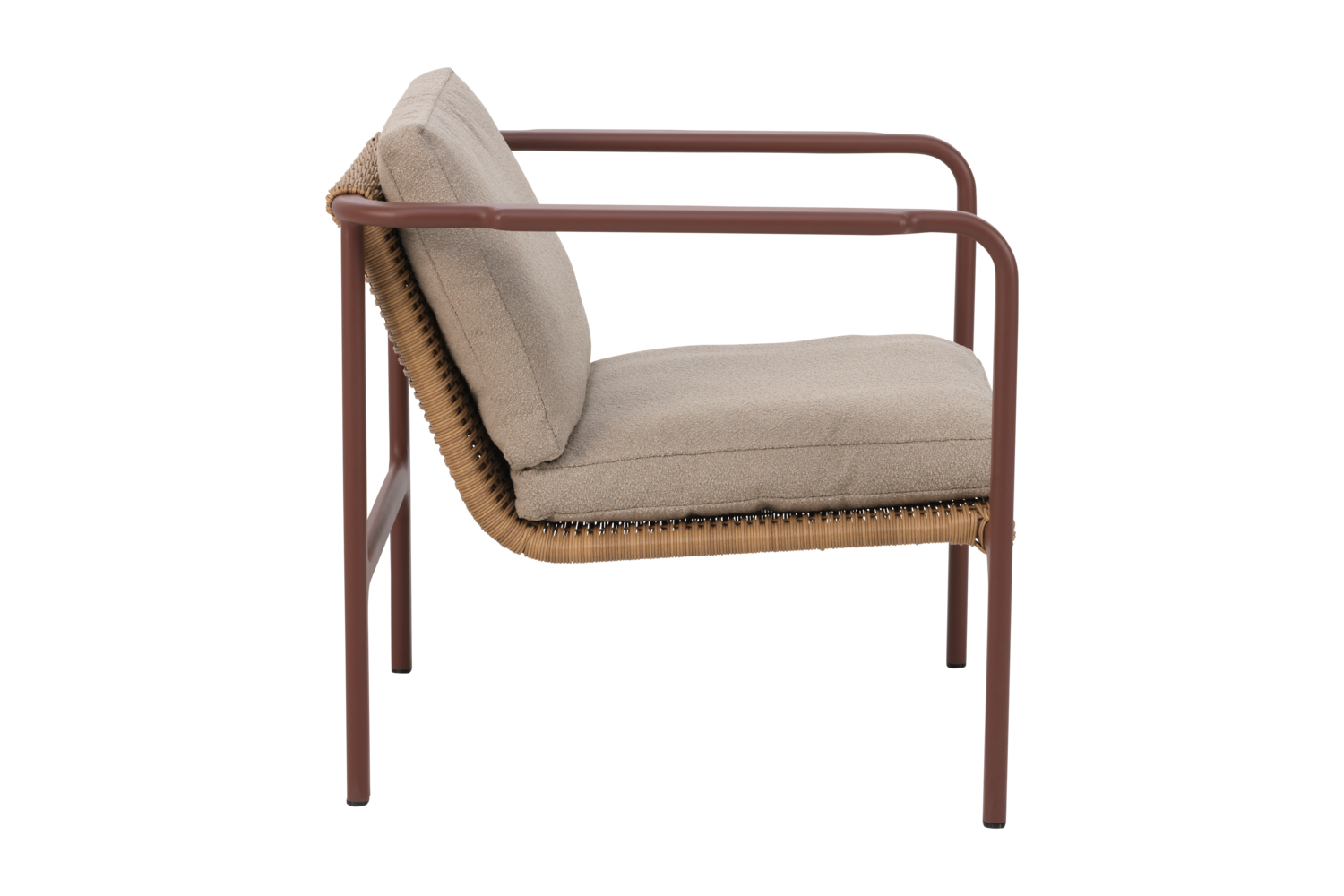 Motty fåtölj Zin Red/Teddy Beige, en produkt av hög kvalitet till bra pris från Ulfåsa möbler